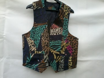 gekleurd gilet suède