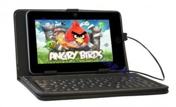 Tablet PC Lederen etui + keyboard 