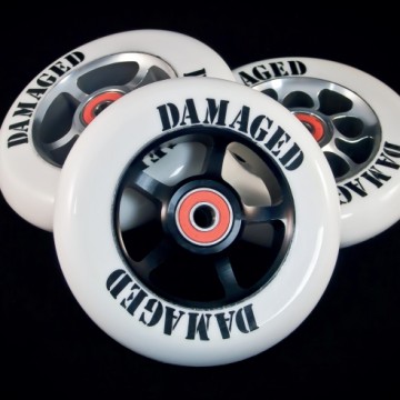 Damaged aluminium 110mm wiel abec 9