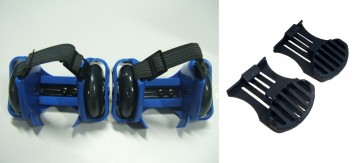 Flashing rollers blauw met rem