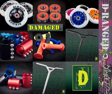 Damaged stuntstep onderdelen