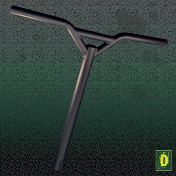 Damaged  CroMo stuntstep stuur zwart