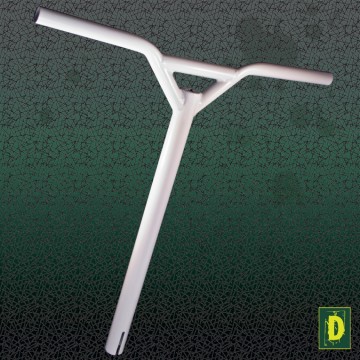 Damaged CroMo stuntstep stuur wit