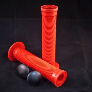 Damaged ODI stijl handgrepen rood