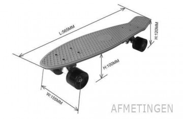 Swass Skateboard geel met oranje wielen