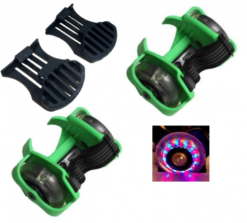 Flashing rollers groen met rem