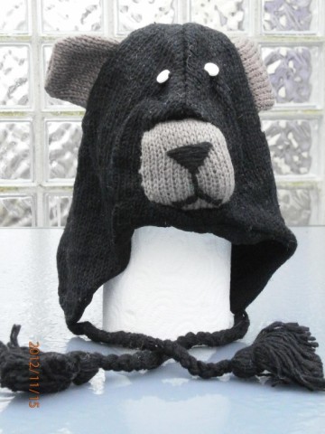 Gebreide muts type grizzly