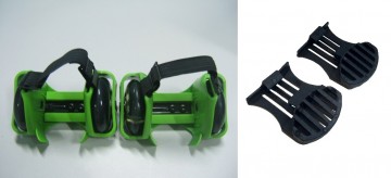 Flashing rollers groen met rem