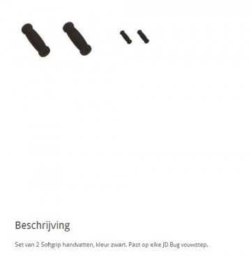 schuimrubber handvaten zwart