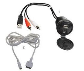 USB/Aux-in aansluiting  