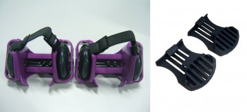 Flashing rollers paars met rem