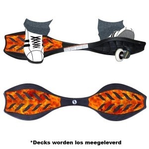 Ripstik air Pro met sticker vuurrood