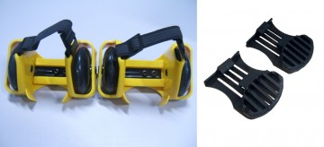 Flashing rollers geel met rem